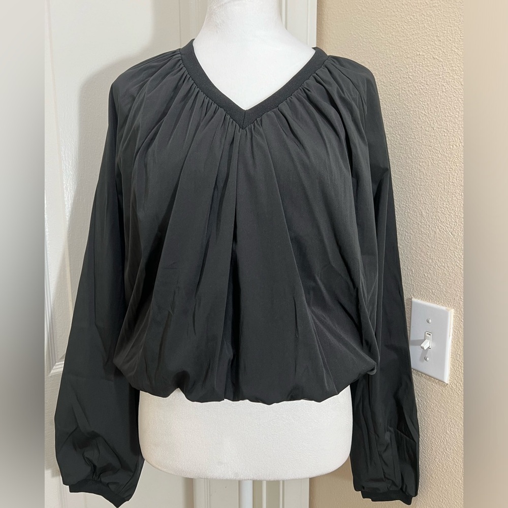 Zara Women's Balloon Top ZW Collection - Size - Small - Black